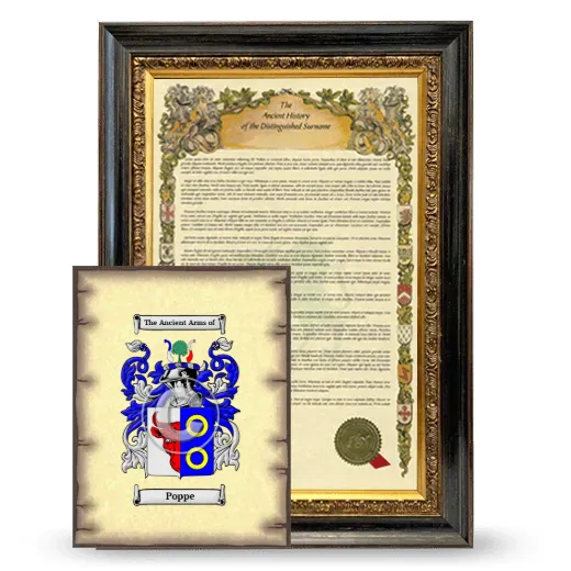 Poppe Framed History and Coat of Arms Print - Heirloom
