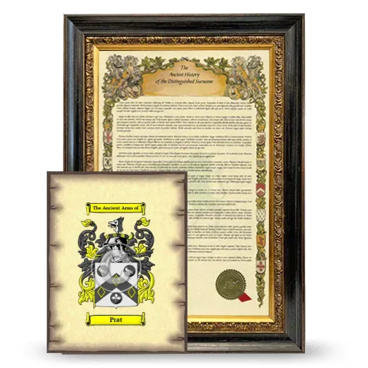 Prat Framed History and Coat of Arms Print - Heirloom