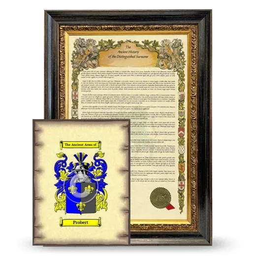 Probert Framed History and Coat of Arms Print - Heirloom