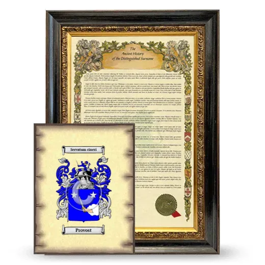 Provost Framed History and Coat of Arms Print - Heirloom