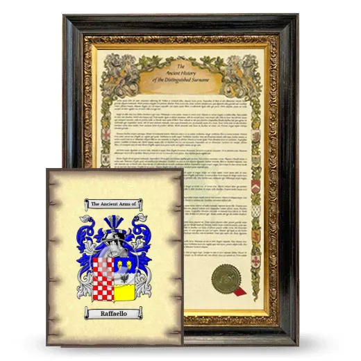 Raffaello Framed History and Coat of Arms Print - Heirloom