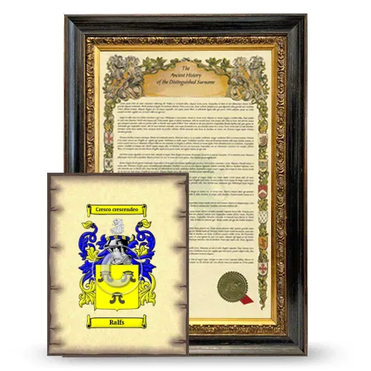 Ralfs Framed History and Coat of Arms Print - Heirloom