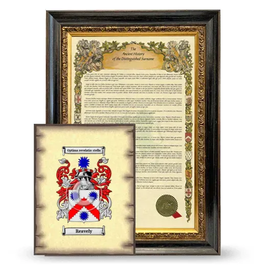 Reavely Framed History and Coat of Arms Print - Heirloom