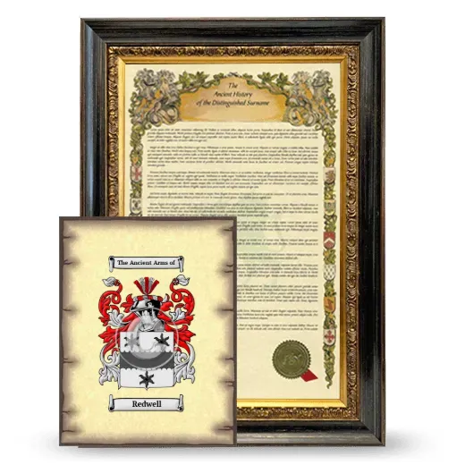 Redwell Framed History and Coat of Arms Print - Heirloom