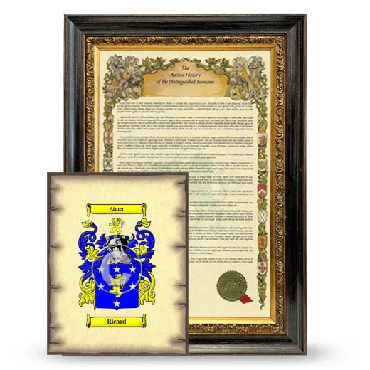 Ricard Framed History and Coat of Arms Print - Heirloom