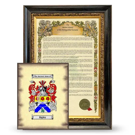 Rigley Framed History and Coat of Arms Print - Heirloom