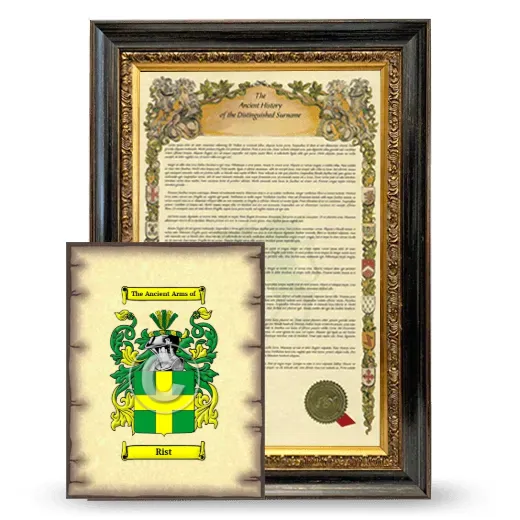 Rist Framed History and Coat of Arms Print - Heirloom
