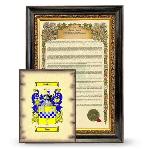 Rite Framed History and Coat of Arms Print - Heirloom