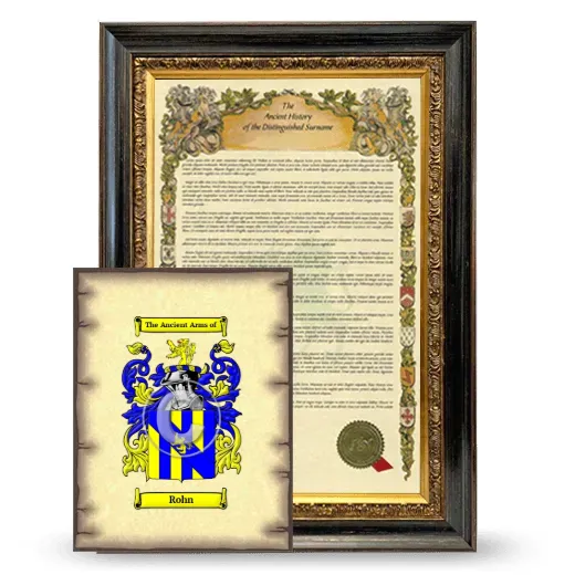 Rohn Framed History and Coat of Arms Print - Heirloom