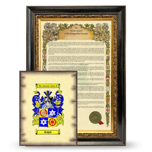 Rolph Framed History and Coat of Arms Print - Heirloom