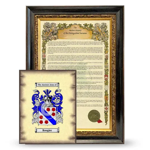 Rougier Framed History and Coat of Arms Print - Heirloom