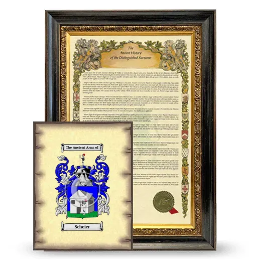 Scheier Framed History and Coat of Arms Print - Heirloom
