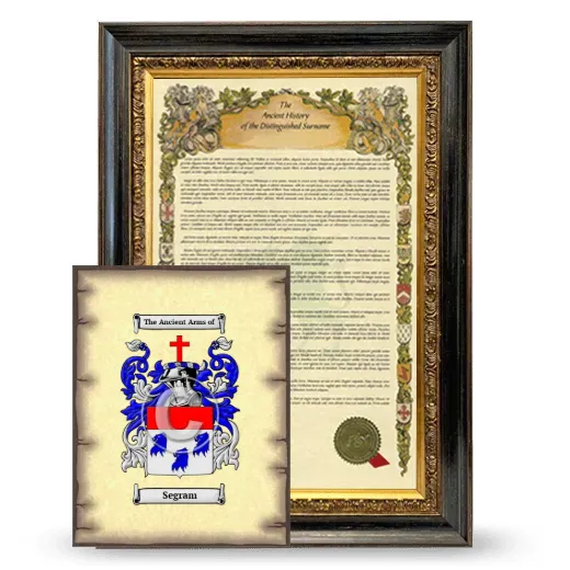 Segram Framed History and Coat of Arms Print - Heirloom