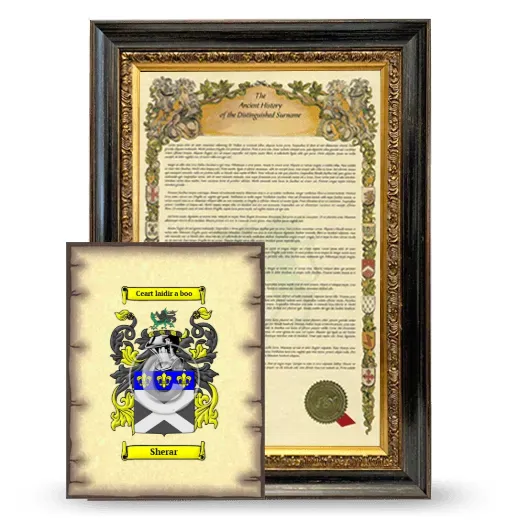 Sherar Framed History and Coat of Arms Print - Heirloom