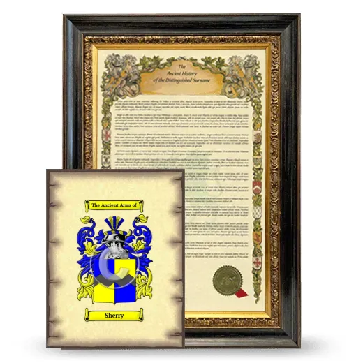 Sherry Framed History and Coat of Arms Print - Heirloom
