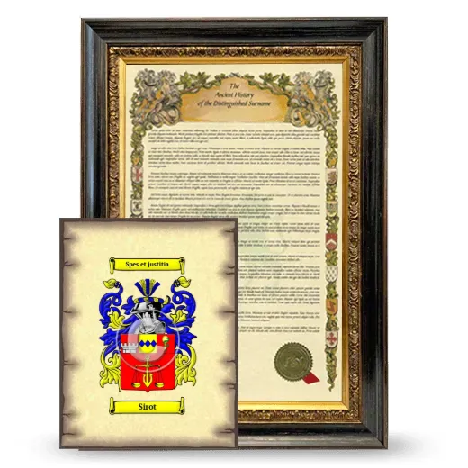 Sirot Framed History and Coat of Arms Print - Heirloom