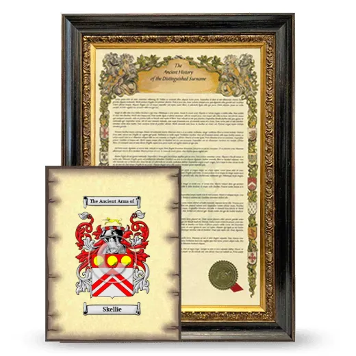 Skellie Framed History and Coat of Arms Print - Heirloom