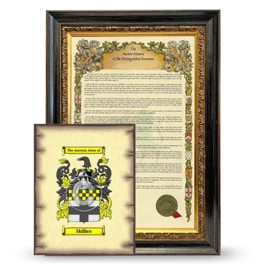Skillico Framed History and Coat of Arms Print - Heirloom