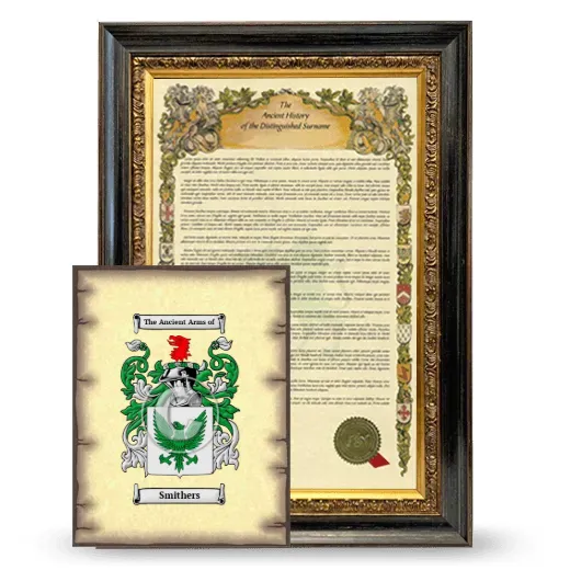 Smithers Framed History and Coat of Arms Print - Heirloom