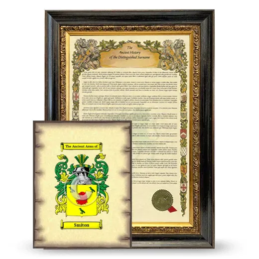 Smiton Framed History and Coat of Arms Print - Heirloom