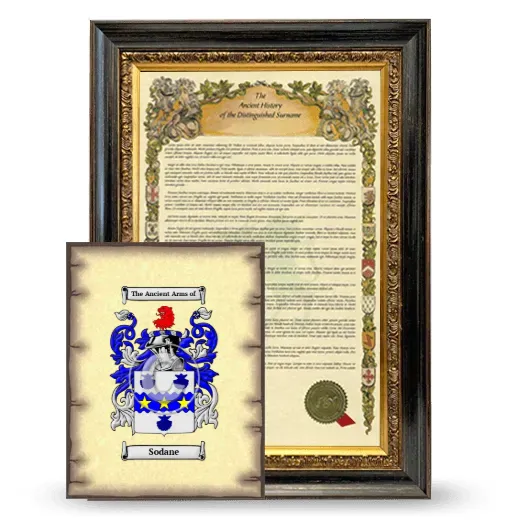 Sodane Framed History and Coat of Arms Print - Heirloom