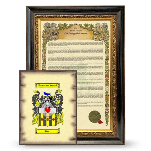 Stott Framed History and Coat of Arms Print - Heirloom