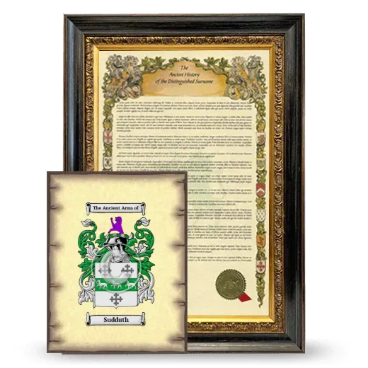 Sudduth Framed History and Coat of Arms Print - Heirloom