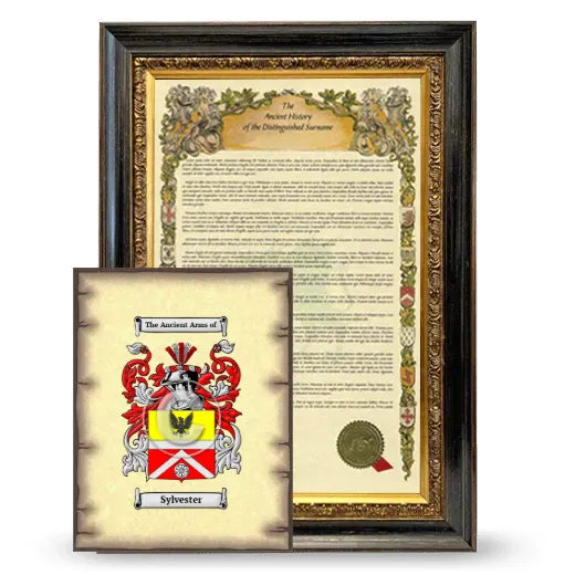 Sylvester Framed History and Coat of Arms Print - Heirloom