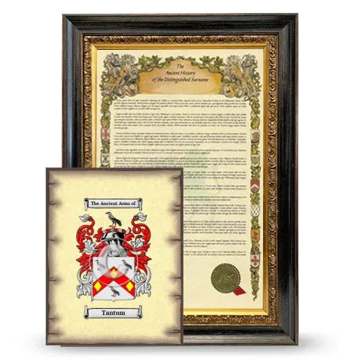 Tantum Framed History and Coat of Arms Print - Heirloom
