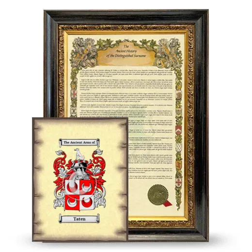 Taten Framed History and Coat of Arms Print - Heirloom