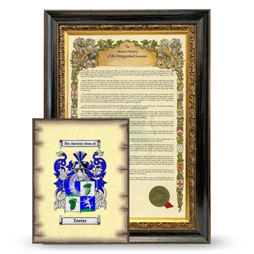 Teeter Framed History and Coat of Arms Print - Heirloom