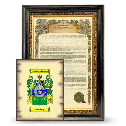 Thackray Framed History and Coat of Arms Print - Heirloom