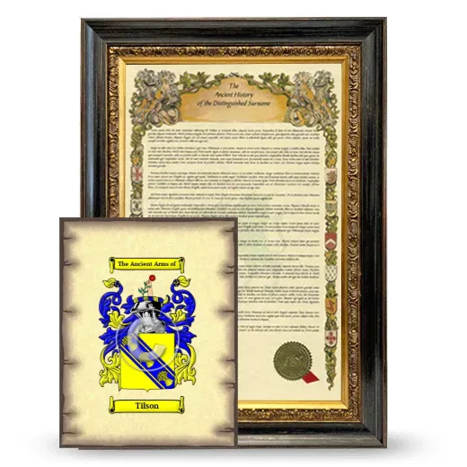 Tilson Framed History and Coat of Arms Print - Heirloom