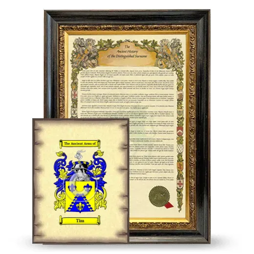 Tim Framed History and Coat of Arms Print - Heirloom
