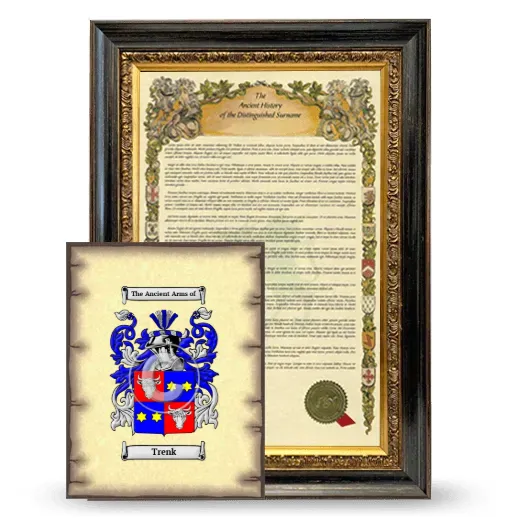 Trenk Framed History and Coat of Arms Print - Heirloom