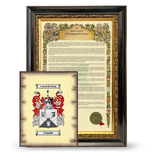 Trimble Framed History and Coat of Arms Print - Heirloom