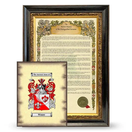 Waner Framed History and Coat of Arms Print - Heirloom
