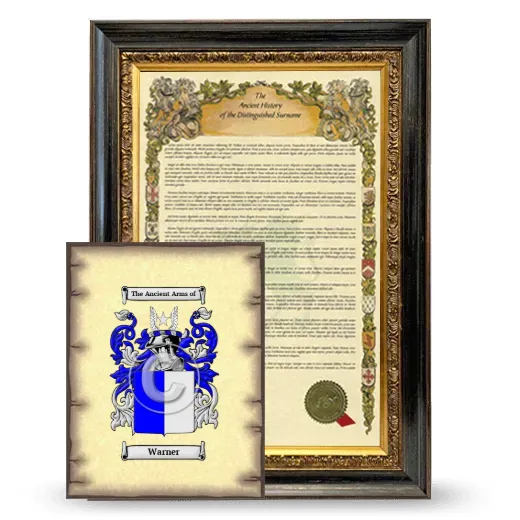 Warner Framed History and Coat of Arms Print - Heirloom