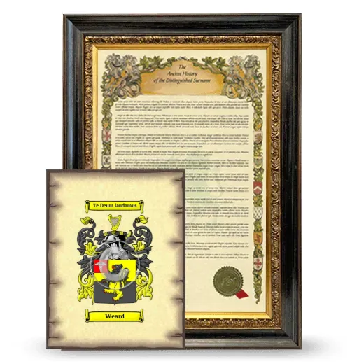 Weard Framed History and Coat of Arms Print - Heirloom