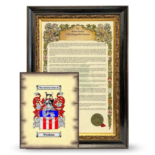 Wenham Framed History and Coat of Arms Print - Heirloom