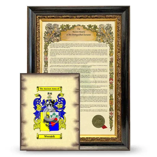 Wernick Framed History and Coat of Arms Print - Heirloom