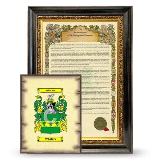 Whalers Framed History and Coat of Arms Print - Heirloom