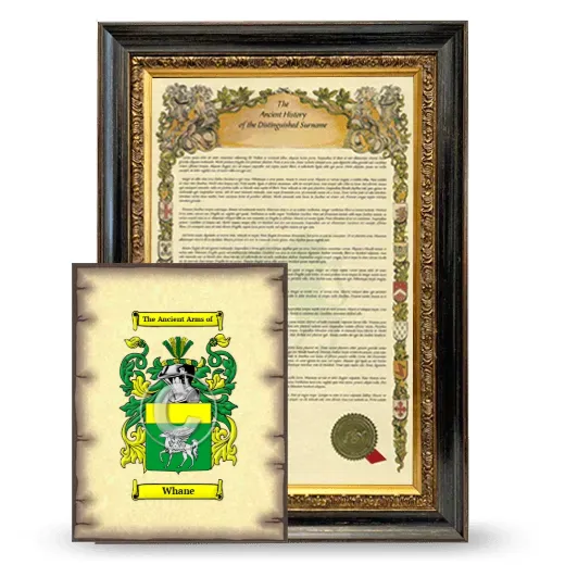 Whane Framed History and Coat of Arms Print - Heirloom