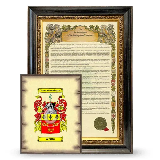 Whitby Framed History and Coat of Arms Print - Heirloom