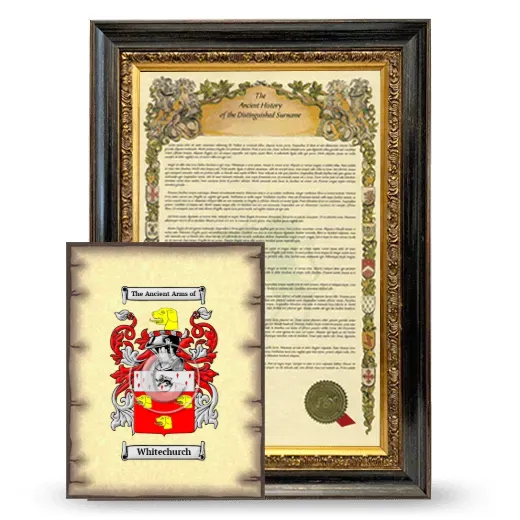 Whitechurch Framed History and Coat of Arms Print - Heirloom