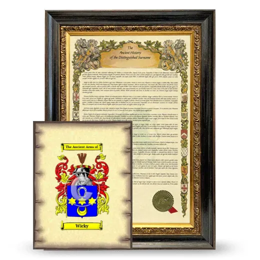 Wicky Framed History and Coat of Arms Print - Heirloom
