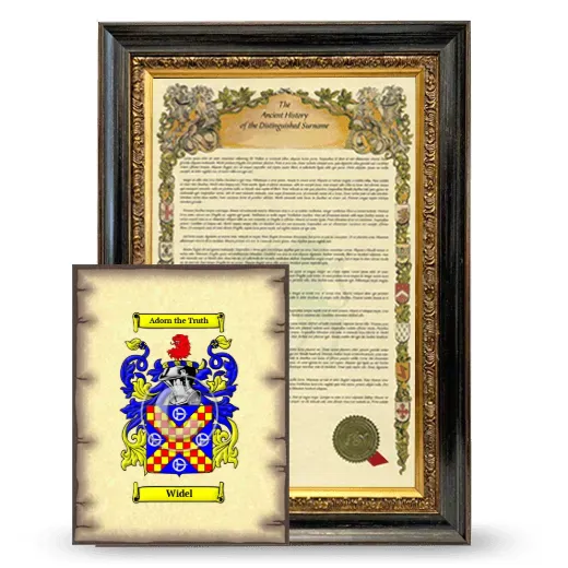 Widel Framed History and Coat of Arms Print - Heirloom