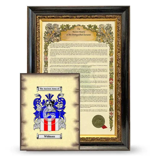 Widman Framed History and Coat of Arms Print - Heirloom