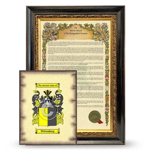 Wittenberg Framed History and Coat of Arms Print - Heirloom