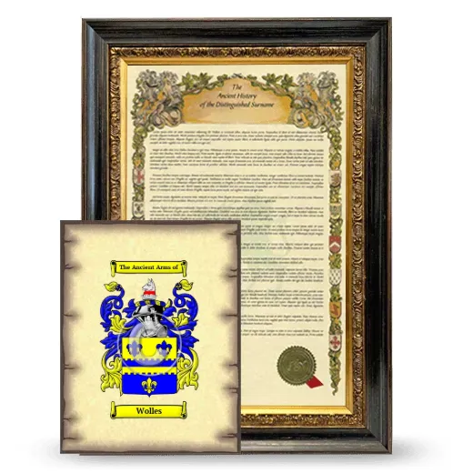 Wolles Framed History and Coat of Arms Print - Heirloom
